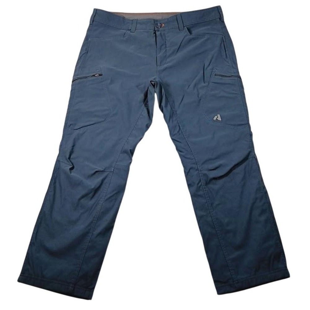Eddie Bauer Pants Mens 40x30 Blue First Ascent Fleece Lined Softshell Snow Pants